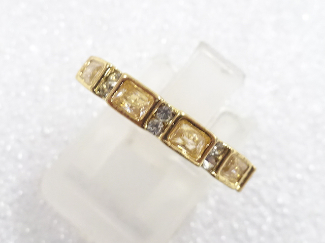 JAPANESE KIMONO / ANTIQUE CRYSTAL RING (SIZE 12.5)